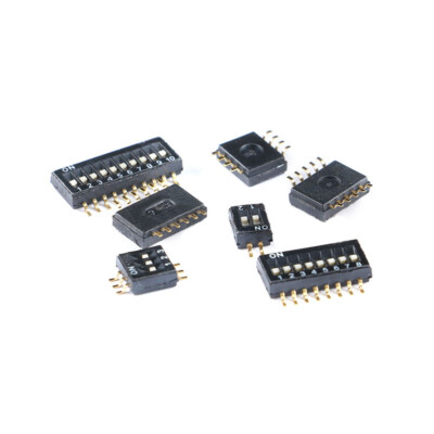 Black DIP DIL Switch PCB Patch SMD Toggle Switch 1.27mm 2 3 4 5 6 7 8 to 10 Way