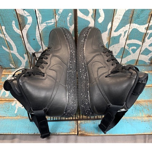 Nike Air Force 1 High Nike By You ID Mens Sz 10 Black/Black Specked AQ3771-994 - Picture 7 of 10