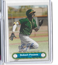 2021 TOPPS HERITAGE MINOR LEAGUE ROBERT PUASON 1972 POSTER ON CARD AUTO 17/25