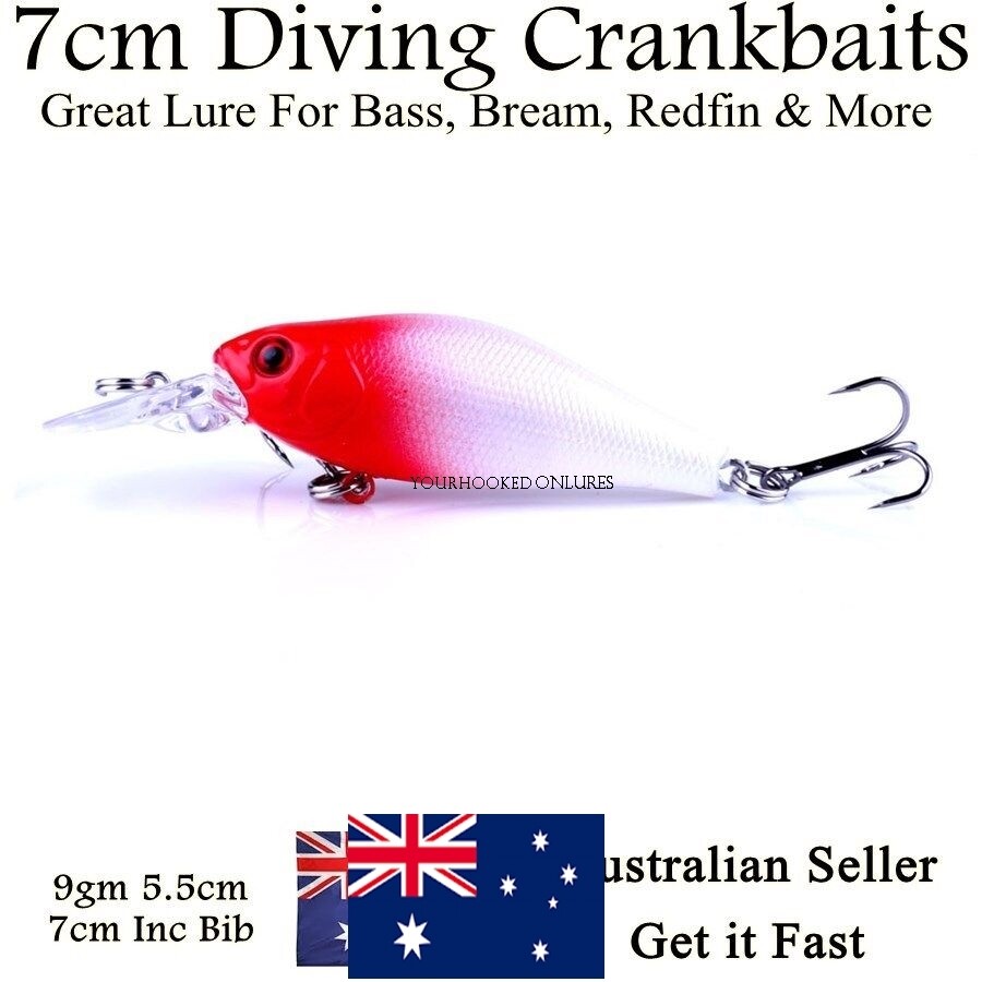 Freshwater Fishing Lures Yellowbelly Redfin Murray Cod Bass Bream