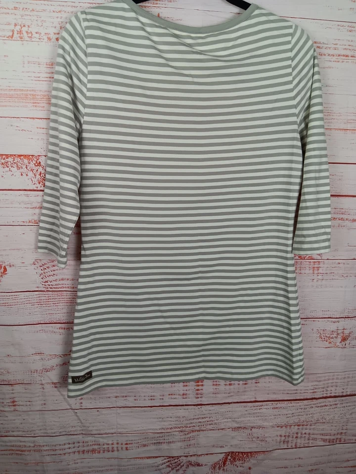 Camiseta Matilda Jane Mujer Pequeña Medida In Love Gris Blanco Rayas K27 Foto 2 de 4