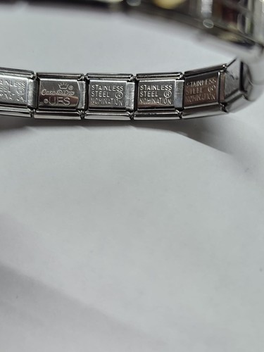 Vintage Italian ORG. Nomination Bracelet Ruby & With 4 Authentic Gold Charms - Picture 7 of 10