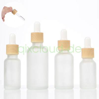 15ml 30ml 50ml leere mattierte Klarglas-Tropfflaschen Flasche mit ätherischem Öl