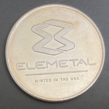 Elemetal 1oz Silver Round 40.95 per troy oz