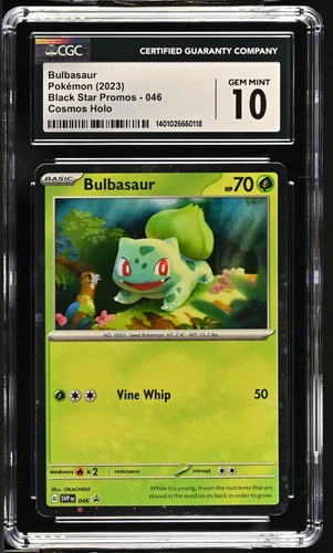 Bulbasaur Holo 2023 Pokemon Card Black Star PROMO 046 CGC 10 GEM MINT