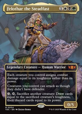 *MtG: 2x FELOTHAR THE STEADFAST - Commander Tarkir: Dragonstorm Mythic magicman*