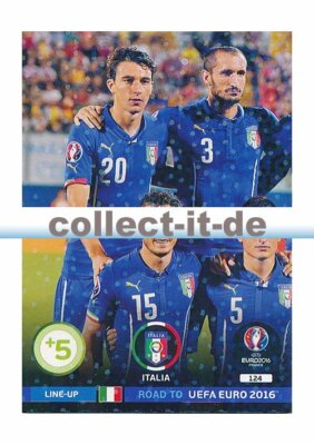 Panini Road to UEFA EURO 2016 - 124 - Italien Line-Up 1 - Teamporträt