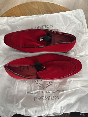 TR Premium Men s Red Shoe With Tassels With Slip On Bags No Box Size 7.5