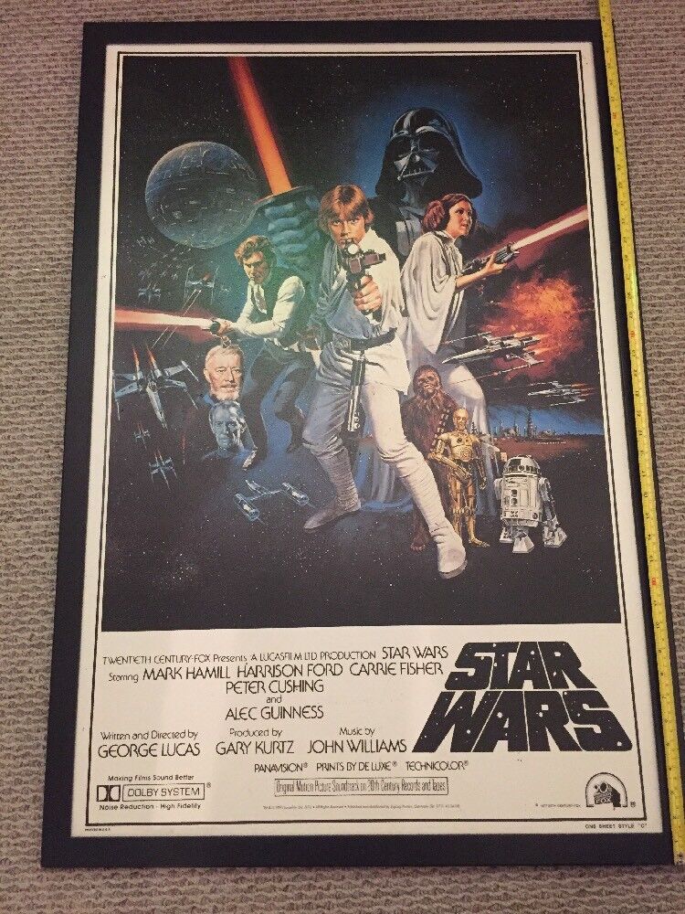 Star Wars Movie Poster 1977 3 Sheet (41x81)