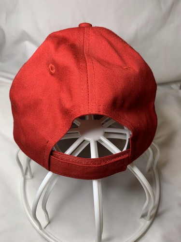 Anaheim Angels Hat Cap Strap Back Mens MLB Baseball Red OC Sports Logo OSFM. - Picture 2 of 5