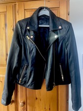 Real Leather Luxury Jacket Biker Style 100 Percent Leather.rrp Was 400gbp