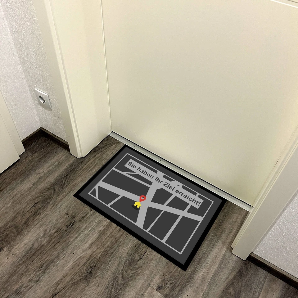 Fußmatte mit Spruch | Sie haben Ihr Ziel erreicht! | 60x40cm Schmutzfang | - Bild 3 von 4