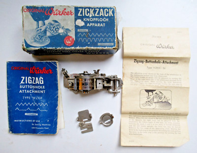 Original Vintage Wurker ZickZack Zickzack & Knopflochaufsatz für Sänger CB