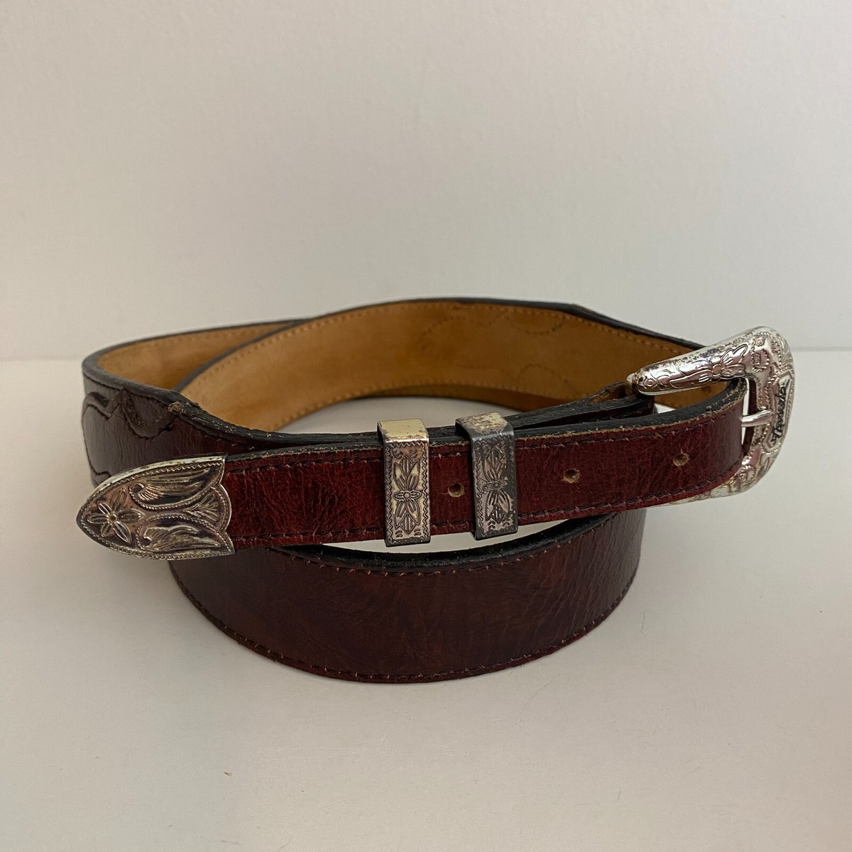 小物 OZOC double leather belt archive OCSTRIP29AEROPARMAINTRECCIOTEA