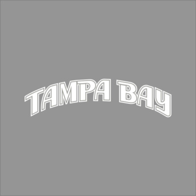 Tampa Bay Rays #6 MLB Team Logo 1 Color Vinyl Decal Sticker Car Window Wall