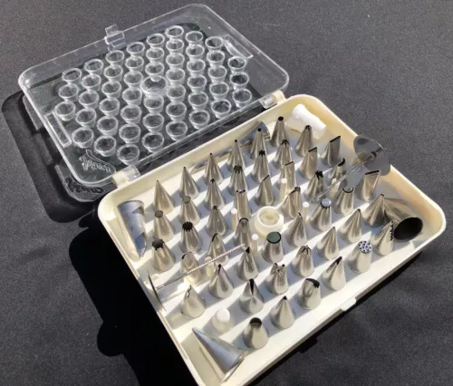 🎂🧁Vintage Baking Ateco 56 Separate Piece Stainless Decorating Tip Set  🎂