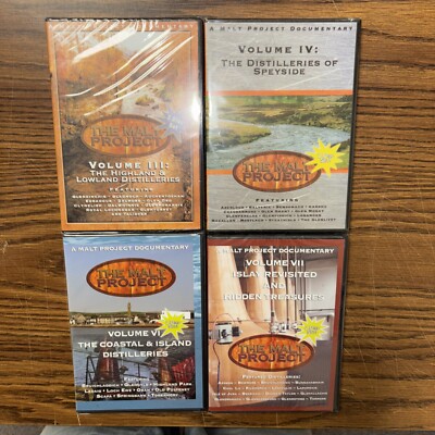 Scotch Whiskey Distillery Tour 8 DVD Set: Speyside Islay Glenfiddich Glenlivet