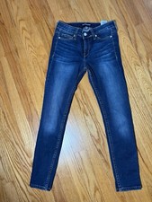 Calvin Klein Jeans Super Skinny Mid Rise Women's Size 2 Length 28 Blue Dark Wash