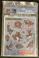 Spiderman Movie Mini Stickers Lot 4 Sheets In Pack  11467 Columbia/Unique 2002