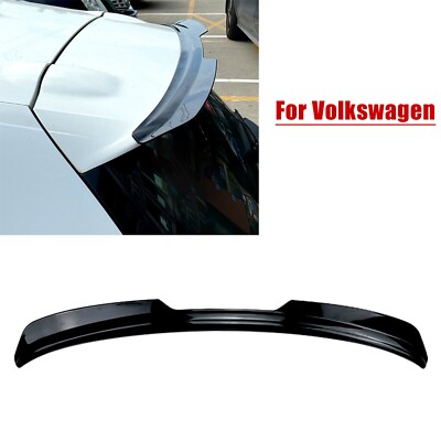 Gloss Black Rear Spoiler Lip Wing For Volkswagen Scirocco R GTS Max 2015-2018