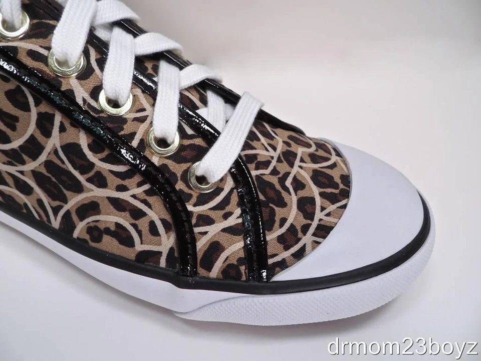 Nuevo Nuevo en Caja Zapatillas Coach Barrett Madison Ocelote Leopardo Estampado Animal Caqui Marrón 6 Foto 4 de 4