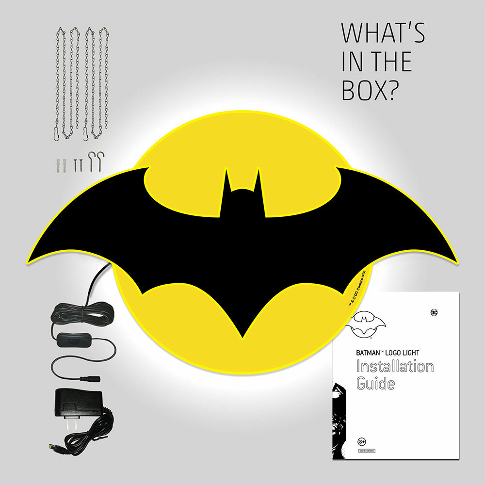 BATMAN DC LOGO LIGHT Large LED 25