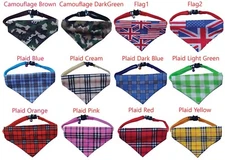 Bandana Collar Pets Bib Plaid Collar Neck Triangle Scarf Small Pet Puppy Cat Dog