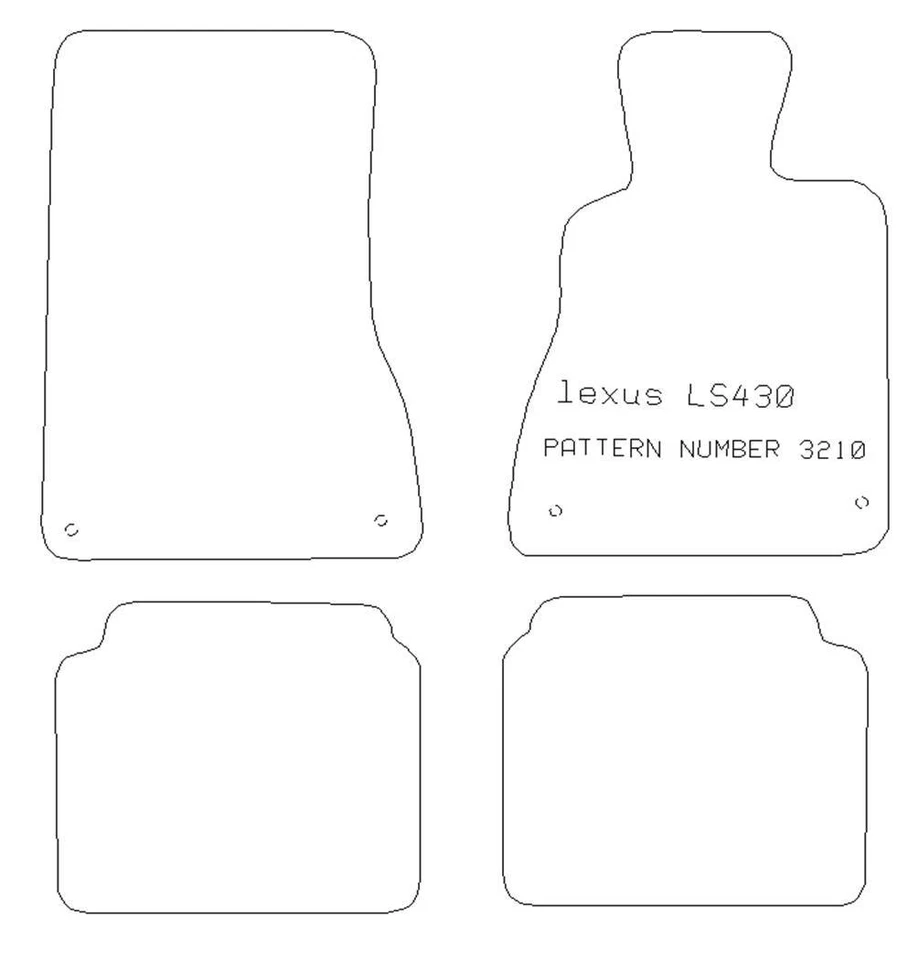 ALFOMBRILLAS COCHE LEXUS LS430 2000-2006 BEIGE A MEDIDA Foto 4 de 4