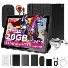 10.1 inch Android 15 Tablet 20 3 17 GB RAM 64GB ROM IPS HD WiFi Touchscreen