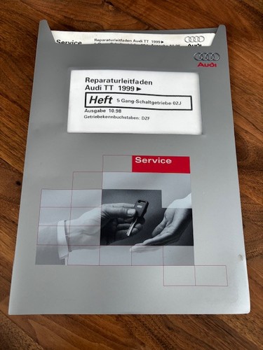Audi Reparatur Leitfaden AUDI TT 1999 5 GANG GETRIEBE 02J DZF 10/1998