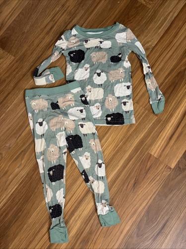 Little Sleepies Toddler Boys 2T Counting Sheep 2pc Pajamas Shirt Pants