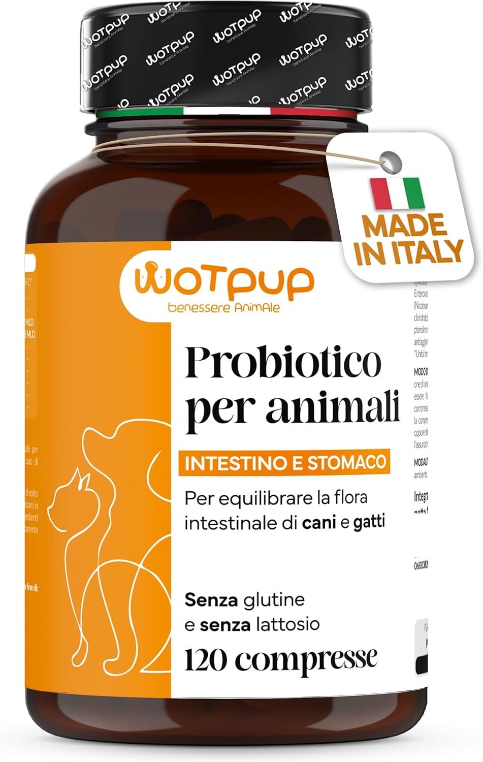 Fermenti Lattici Cane e Gatto 120 Cpr | Supporto Intestinale Italiano
