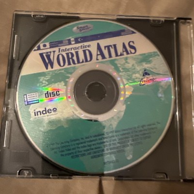 Interactive World Atlas CD for Windows 3.1/95/98 Interactive Map