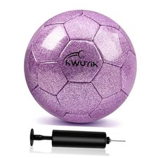 Size 3 4 5 Glitter Pink Gold Purple Soccer Ball with Pump size 3 Glitter Purple