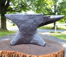 STOUT 84LB ENGLISH "MOUSE HOLE" BLACKSMITH FORGE WELDING SHOP KNIFE ANVIL TOOL