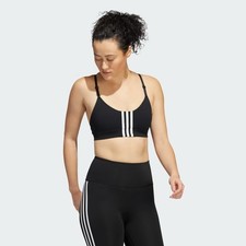 Image of adidas Aeroimpact Training Light Support Bra in Black Size Small or 34D to DD