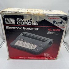 Vintage Smith Corona SL-500 Electric Portable Word Processr Cover Tested thumbnail