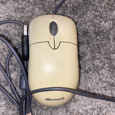 Microsoft USB Wired Basic Optical  Button White Mouse with scroll wheel