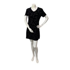 Jaqueline Ferrar 6P Vintage Black Sparkle MiniDress GrungeFairy Maximalist Retro