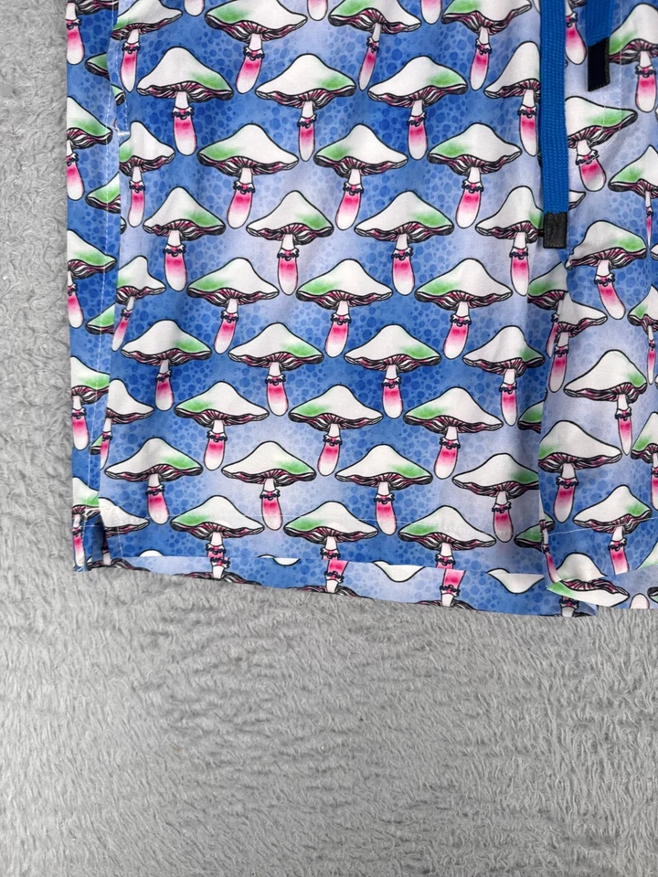 Bañador Wesc Para Hombre Mediano Azul Verde Setas NO Forrado Poliéster Playa Foto 3 de 4