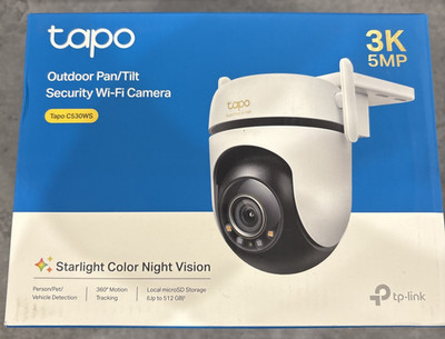 Tapo 3K 5MP Outdoor Pan/Tilt Security Wi-Fi Camera   360° View C530WS