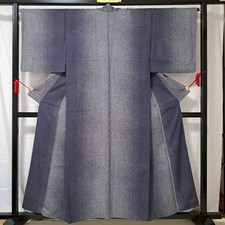 Kimono Koshida Long Sleeve Fine Pattern 67cm Sleeve 157cm Length Used