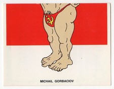 figurina VIP DI FORATTINI LA REPUBBLICA 1988 NEW numero 97 MICHAIL GORBACIOV