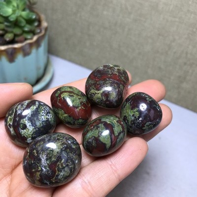 6pcs Natural Dragon blood semi-precious Crystal specimens 101g A4397