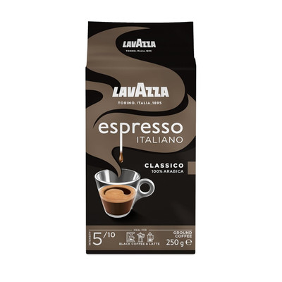 Lavazza, Espresso Italiano Classico, Gemahlener Kaffee, Mit Blumigen Und Fruchti