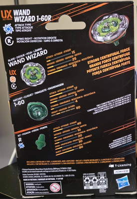 Wand Wizard 1-60R UX Beyblade X New in Box Fast Shipping USA