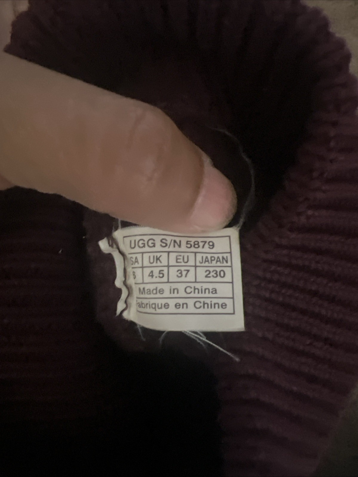 Ugg  Argyle Knit Sweater Boots Women’s 6 image 6
