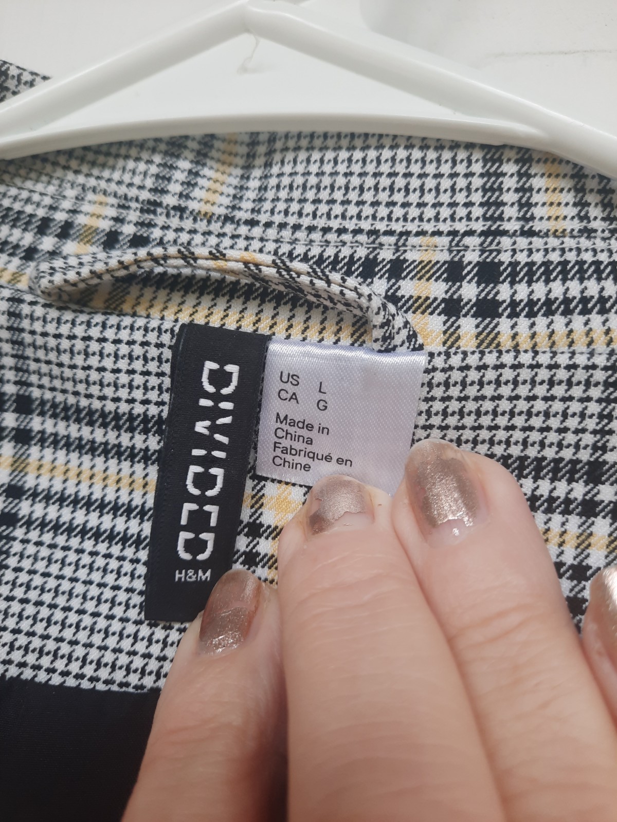 Checked jacket Colour: Black/Yellow checked - image 4