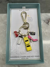 True to Form New York NYC Handbag Charms & Key Ring - NIB