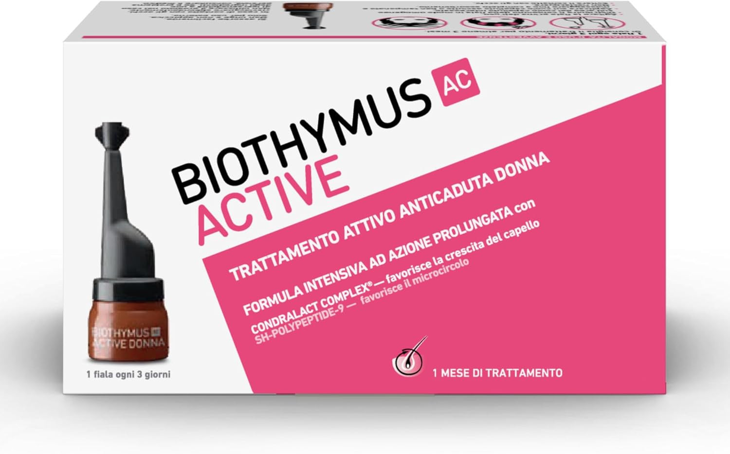 Active Fiale Anticaduta Capelli Donna. Trattamento Attivo Con Formula Intensiva 